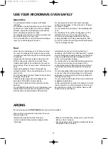 Preview for 18 page of Daewoo KOR-6NMB1 Operating Instructions & Cook Book