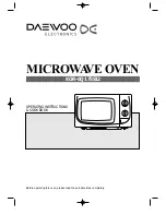 Preview for 1 page of Daewoo KOR-6Q175S Operating Instructions & Cook Book