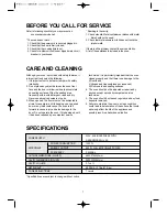 Preview for 8 page of Daewoo KOR-6Q175S Operating Instructions & Cook Book