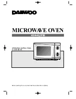 Preview for 1 page of Daewoo KOR-6Q275S Operation And Cooking Manual