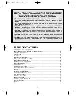 Preview for 2 page of Daewoo KOR-6Q275S Operation And Cooking Manual