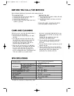 Preview for 8 page of Daewoo KOR-6Q275S Operation And Cooking Manual