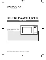 Daewoo KOR-6QDB Operating Instructions & Cook Book preview