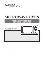 Daewoo KOR-7LREB Operating Instructions & Cook Book preview