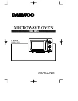 Preview for 1 page of Daewoo KOR-81A5 Operating Instructions Manual