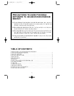 Preview for 2 page of Daewoo KOR-81A5 Operating Instructions Manual