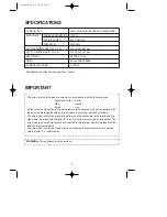 Preview for 4 page of Daewoo KOR-81A5 Operating Instructions Manual