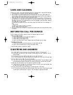 Preview for 8 page of Daewoo KOR-81A5 Operating Instructions Manual