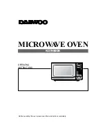 Preview for 1 page of Daewoo KOR-860A Operating Instructions Manual