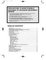 Preview for 2 page of Daewoo KOR-861G6 Operating Instructions Manual