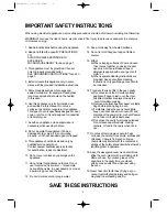 Preview for 3 page of Daewoo KOR-861G6 Operating Instructions Manual