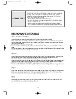 Preview for 19 page of Daewoo KOR-861G6 Operating Instructions Manual