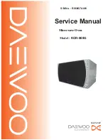 Preview for 1 page of Daewoo KOR-868G Service Manual