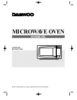 Preview for 1 page of Daewoo KOR-86CH7A Operating Instructions Manual