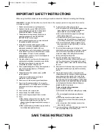 Preview for 3 page of Daewoo KOR-86CH7A Operating Instructions Manual