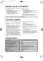 Preview for 18 page of Daewoo KOR-86CH9 Operating Instructions Manual