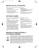 Предварительный просмотр 15 страницы Daewoo KOR-86FB Operating Instructions & Cook Book