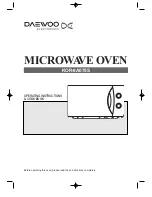 Preview for 2 page of Daewoo KOR-8A075S Operating Instructions & Cook Book