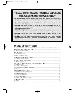 Preview for 3 page of Daewoo KOR-8A075S Operating Instructions & Cook Book