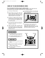 Preview for 8 page of Daewoo KOR-8A075S Operating Instructions & Cook Book