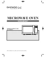 Daewoo KOR-8A2B3A27 Operating Instructions & Cook Book preview