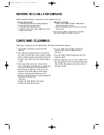 Preview for 18 page of Daewoo KOR-8A2B3A27 Operating Instructions & Cook Book