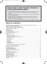 Preview for 3 page of Daewoo KOR-9G5B Operating Instructions Manual