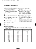 Preview for 10 page of Daewoo KOR-9G5B Operating Instructions Manual