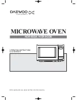 Предварительный просмотр 2 страницы Daewoo KOR-9GDA Operating Instructions & Cook Book