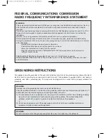 Предварительный просмотр 5 страницы Daewoo KOR-9GDA Operating Instructions & Cook Book