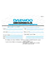 Preview for 17 page of Daewoo KR25G5-MT Instruction Manual