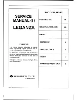 Preview for 1 page of Daewoo Leganza Service Manual