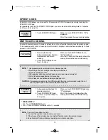 Preview for 14 page of Daewoo MCD1110ST Instruction Manual & Cooking Manual