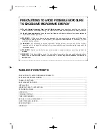 Preview for 2 page of Daewoo MWV9265M Operating Instructions Manual