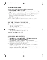 Preview for 7 page of Daewoo MWV9265M Operating Instructions Manual