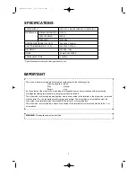 Preview for 8 page of Daewoo MWV9265M Operating Instructions Manual