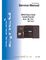 Предварительный просмотр 1 страницы Daewoo Rautz RM-711AG Service Manual