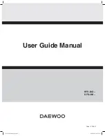 Daewoo RFS-26D Series User Manual Manual preview