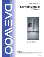 Preview for 1 page of Daewoo RFS-26D1 Series Service Manual