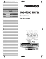 Daewoo SD-2100 Owner'S Manual preview