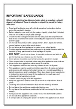 Preview for 2 page of Daewoo SDA1205 Instructions For Use Manual