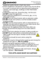 Preview for 4 page of Daewoo SDA1363 User Manual