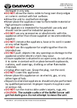 Предварительный просмотр 5 страницы Daewoo SDA1404 User Manual