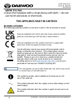 Preview for 6 page of Daewoo SDA1404 User Manual