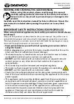 Preview for 2 page of Daewoo SDA1587 User Manual