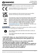 Preview for 4 page of Daewoo SDA1601 User Manual