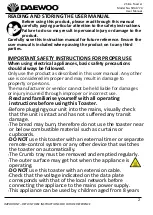 Preview for 2 page of Daewoo SDA1774 User Manual