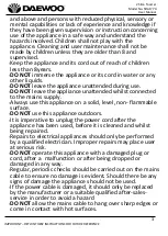 Preview for 3 page of Daewoo SDA1774 User Manual