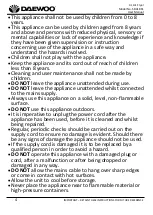 Preview for 4 page of Daewoo SDA1861 User Manual