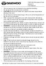 Preview for 4 page of Daewoo SDA2071 User Manual